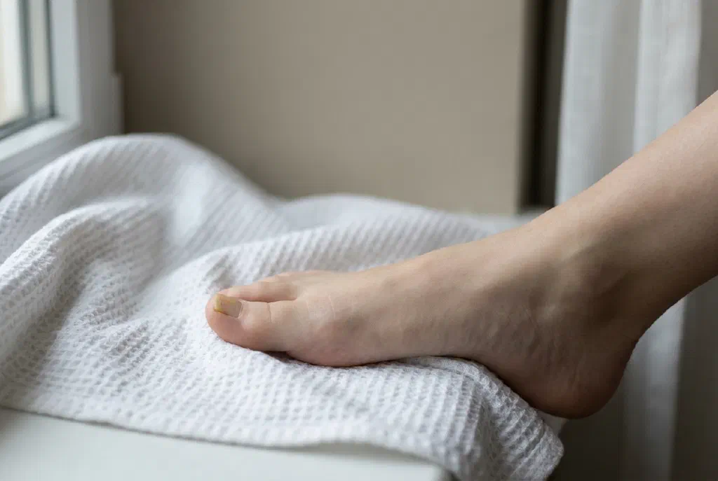 Móng chân đổi màu là dấu hiệu của nấm móng