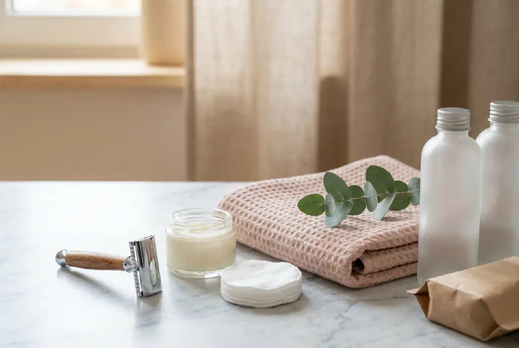 Care products for gentle hair removal in the intimate area