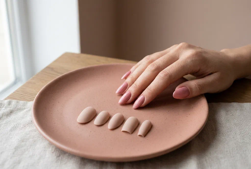 Different nail shapes compared on a well-groomed hand